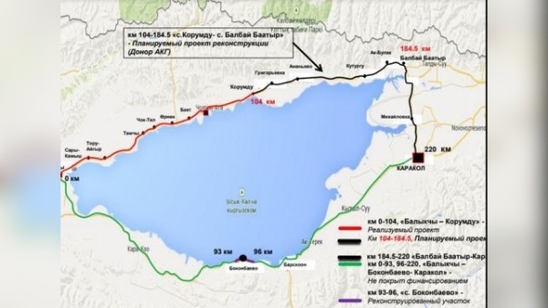 В Минтрансе рассказали о ходе работ на дороге Балыкчы—Боконбаево—Каракол