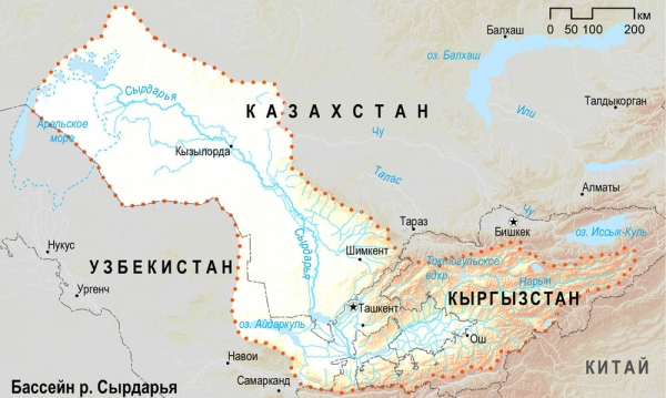Институт водных проблем исследует в 2029/30 годах реки Сырдарьинского бассейна (Список гидрологических постов)